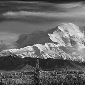 Infrared Image Of Mt. Mckinleys North Face (Wickersham Wall), Denali National Park