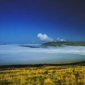 Inishowen, Co Donegal, Ireland; Mist Over Scalp Mountain