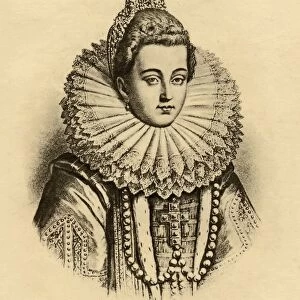 Louise De Lorraine-Vaudemont, 1553-1601. Queen Of France, 1575-1589. Wife Of Henri Iii. Photo-Etching From An Old Portrait In The Louvre. From The Book "Lady Jacksons Works, Viii. The Last Of The Valois Ii"Published London 1899