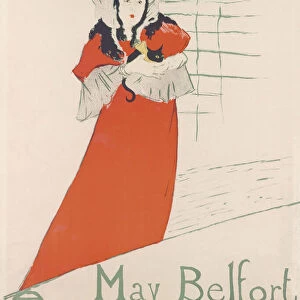 May Belfort, poster by Henri de Toulouse-Lautrec. May Belfort (real name May Egan) was an Irish singer who performed in Parisian nightclubs during the 1890 s. She was a favourite model of Toulouse-Lautrec