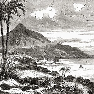 Mount Teide, Tenerife, Canary Islands, Spain In The 19Th Century. From Africa By Keith Johnston, Published 1884