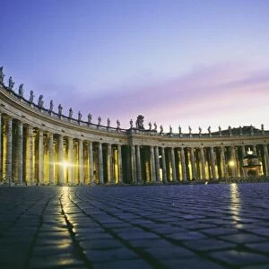 Nightfall At The Square At St. Peters In The Vatican