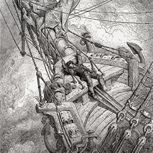 After The Original Drawing By Gustave Dore For The Rime Of The Ancient Mariner. From Life And Reminiscences Of Gustave Dore, Published 1885