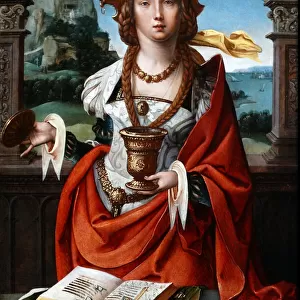 Painting titled The Magdalen by the Workshop of the Master of 1518