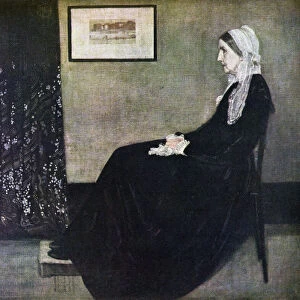 Portrait Of My Mother By James A. Mcneill Whistler. From The Worlds Greatest Paintings, Published By Odhams Press, London, 1934