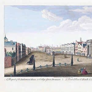A Prospect of the Parliament House in College Green, Dublin, Ireland. From an engraving dated 1753