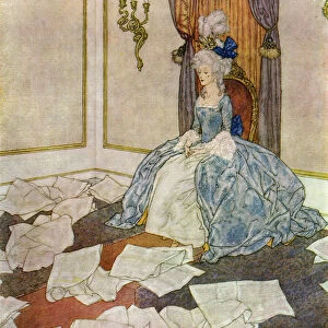 She Has Read All The Newspapers In The World, And Forgotten Them Again, So Clever Is She. Frontispiece Illustration By Edmund Dulac For The Snow Queen. From Stories From Hans Andersen, Published 1938