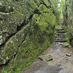 A Rock Face Trail Leading To Agawa Bay, Lake Superior Provincial Park; Ontario, Canada