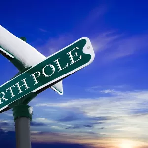 Signpost To The North Pole