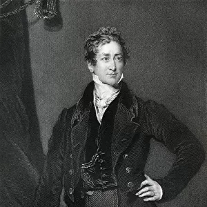 Sir Robert Peel 2Nd Baronet 1788 To 1850 British Prime Minister 1834-35 And 1841-46 Founder Of The Conservative Party Engraved By J Cochran After Sir T Lawrence From The Book The National Portrait Gallery Volume 1 Published C1820