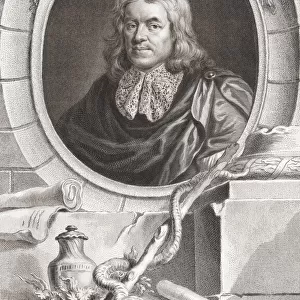 Thomas Sydenham, 1624 - 1689. English physician. From the 1813 edition of The Heads of Illustrious Persons of Great Britain, Engraved by Mr. Houbraken and Mr. Vertue With Their Lives and Characters