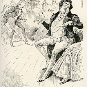 The Turveydrops, Senior And Junior. Illustration By Harry Furniss For The Charles Dickens Novel Bleak House, From The Testimonial Edition, Published 1910