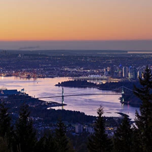 View from Cypress Bowl Lookout, West Vancouver, British Columbia, Canada