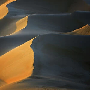 Windswept Sand Dunes at Sunset, Matruh, Great Sand Sea, Libyan Desert, Sahara Desert, Egypt, North Africa, Africa