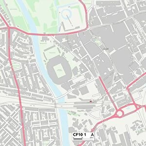 Cardiff CF10 1 Map