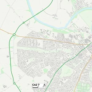 Postcode Sector Maps Poster Print Collection: CA - Carlisle