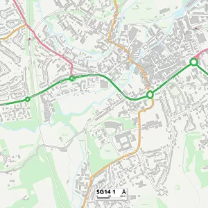 Hertfordshire SG14 1 Map