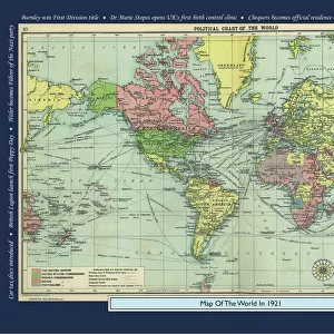 Historical World Events map 1921 UK version