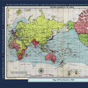 Historical World Events map 1959 US version