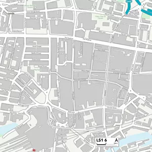 Leeds LS1 6 Map