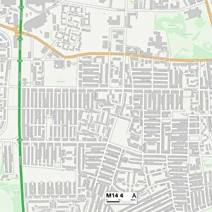 Manchester M14 4 Map