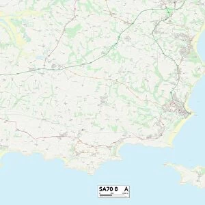 Pembrokeshire SA70 8 Map
