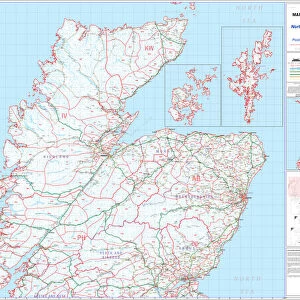 Postcode District Map sheet 6 Northern Scotland