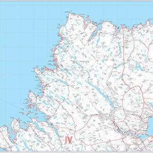 Postcode Sector Map sheet 34 Scottish Highlands North