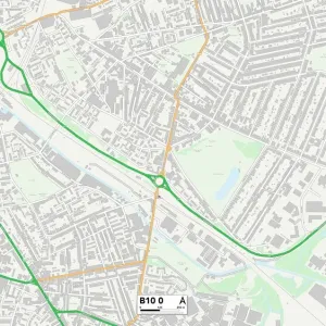 Birmingham B10 0 Postcode Sector Print Map Birmingham B10 0 Postcode Sector Print Map