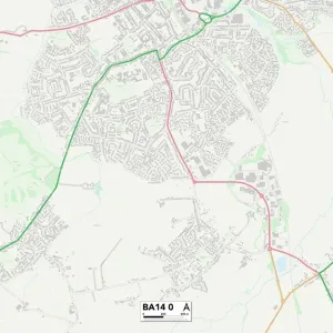 BA Bath Print Map BA14 0 BA Bath Print Map BA14 0