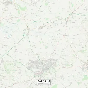 BA Bath Print Map BA Bath Print Map