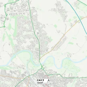 Carlisle CA3 9 Postcode Sector Print Map Carlisle CA3 9 Postcode Sector Print Map