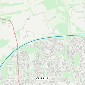 Cardiff CF14 9 Print Map Sector Cardiff CF14 9 Print Map Sector