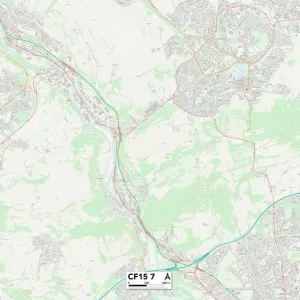 Cardiff CF15 7 Map Cardiff CF15 7 Map