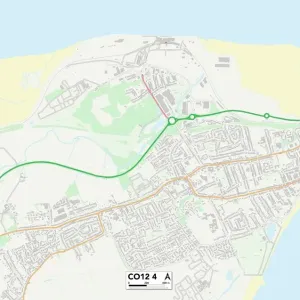 Tendring CO12 4 Postcode Sector Print Map Tendring CO12 4 Postcode Sector Print Map