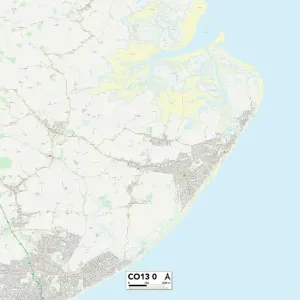 Tendring CO13 0 Postcode Sector Map Print Tendring CO13 0 Postcode Sector Map Print