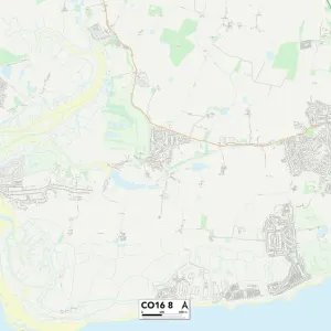 Tendring CO16 8 Postcode Sector Print Map Tendring CO16 8 Postcode Sector Print Map