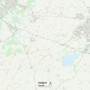Rugby CV23 9 Postcode Sector Print Map Rugby CV23 9 Postcode Sector Print Map