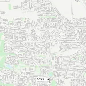 Dundee DD3 9 Print Map Sector Dundee DD3 9 Print Map Sector