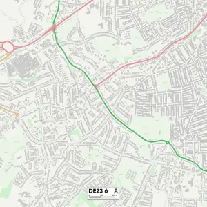 Derby DE23 6 Print Map Sector Derby DE23 6 Print Map Sector
