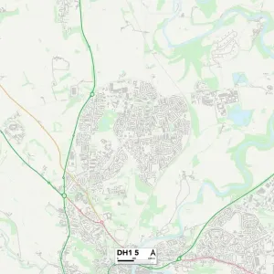County Durham DH1 5 Print Map Sector County Durham DH1 5 Print Map Sector