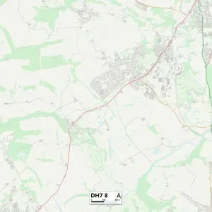 County Durham DH7 8 Print Map Sector County Durham DH7 8 Print Map Sector
