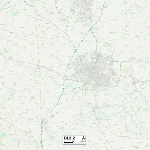 Darlington DL2 2 Print Map Darlington DL2 2 Print Map