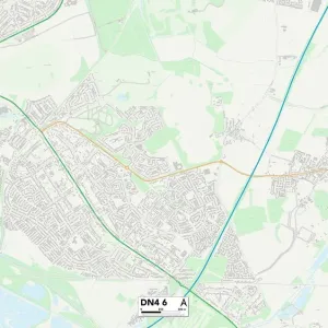 Doncaster DN4 6 Postcode Sector Print Map Doncaster DN4 6 Postcode Sector Print Map