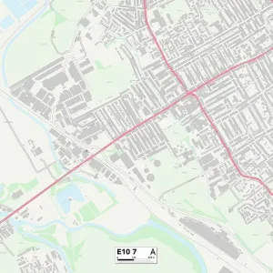 Hackney E10 7 Postcode Sector Print Map Hackney E10 7 Postcode Sector Print Map