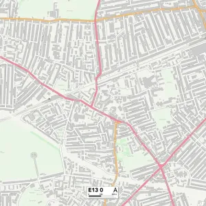 Newham E13 0 Print Map Postcode Sector Newham E13 0 Print Map Postcode Sector