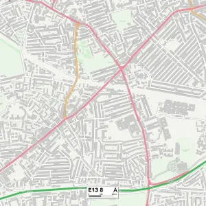Newham E13 8 Print Map Postcode Sector Newham E13 8 Print Map Postcode Sector