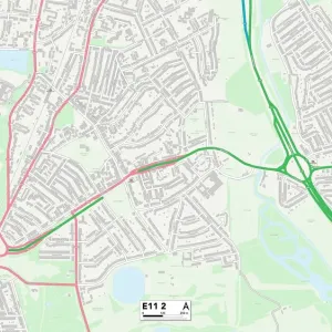 Waltham Forest E11 2 Postcode Sector Print Map Waltham Forest E11 2 Postcode Sector Print Map