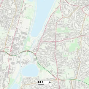 Waltham Forest E4 8 Postcode Sector Print Map Waltham Forest E4 8 Postcode Sector Print Map