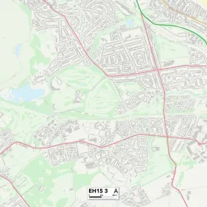 Edinburgh EH15 3 Print Map Sector Edinburgh EH15 3 Print Map Sector